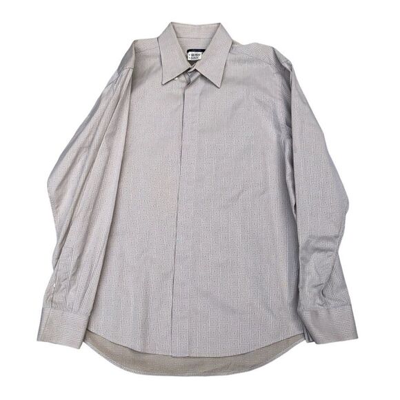 RARE Versace Shirt Big Logo Patterned Dress Shirt - Picture 1 of 12